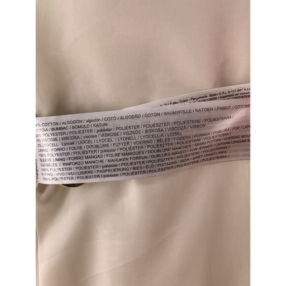 NWT Mango Ivory Double-Breasted Tweed Blazer Pearl Gold Buttons XS - Picture 14 of 16